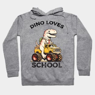 Dino ridding monster truck Hoodie